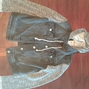 Grey/Black Jean Hoodie